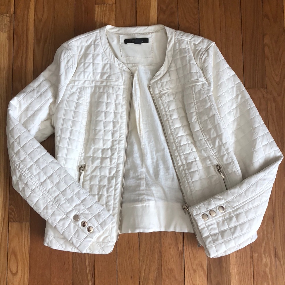 White quilted jacket
